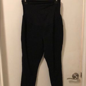 Black maternity leggings